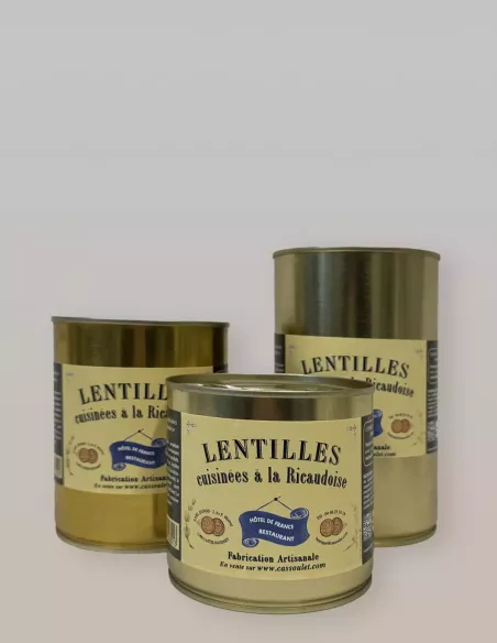 Lentilles cuisinées à la Ricaudoise Lentilles cuisinées à la Ricaudoise