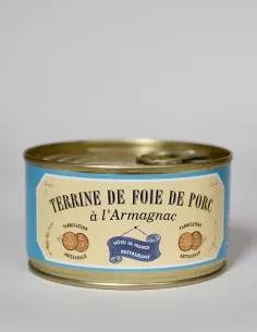 Terrine de foie de porc à l'Armagnac boite 190g