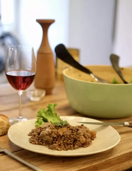 Lentilles cuisinées à la Ricaudoise Lentilles cuisinées à la Ricaudoise