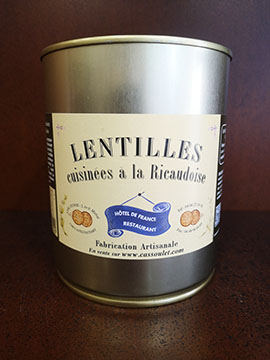 Lentilles cuisinées à la Ricaudoise 840g (2 personnes)