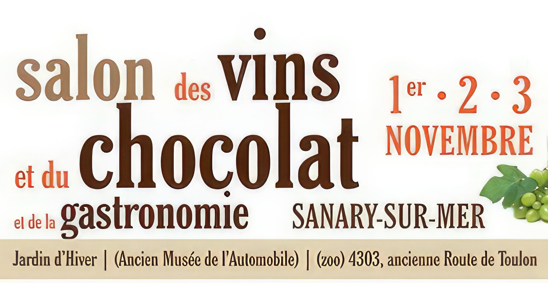 SALON du CHOCOLAT, des VINS et de la GASTRONOMIE à Sanary sur Mer
